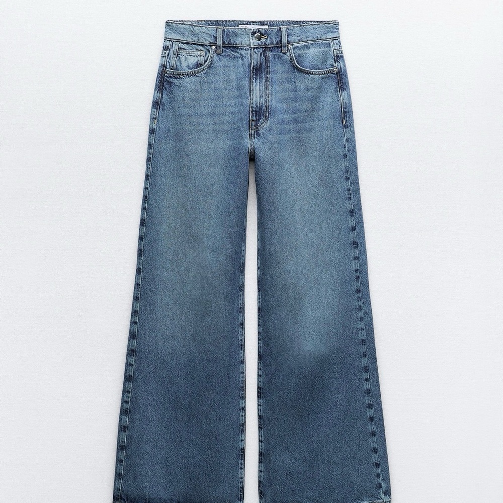 Zara Z1975 High rise Wide-Leg Women Jeans
